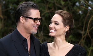 Brad Pitt and Angelina Jolie in London
